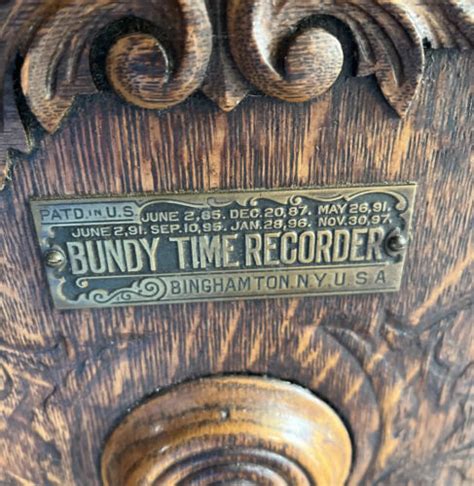 bundy time clock|antique bundy time clock.